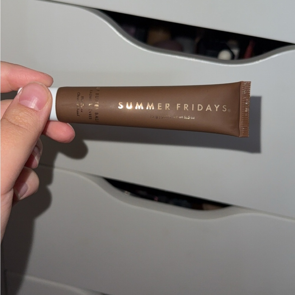 Summer Fridays hot cocoa butter balm